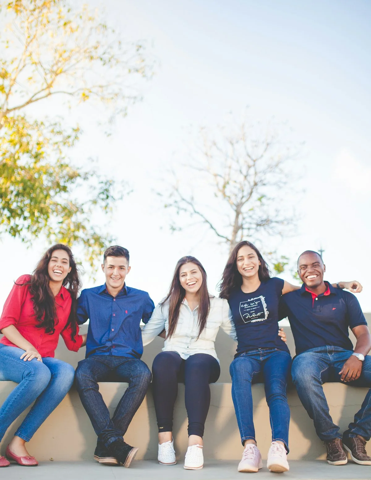 International students spending time together outdoors